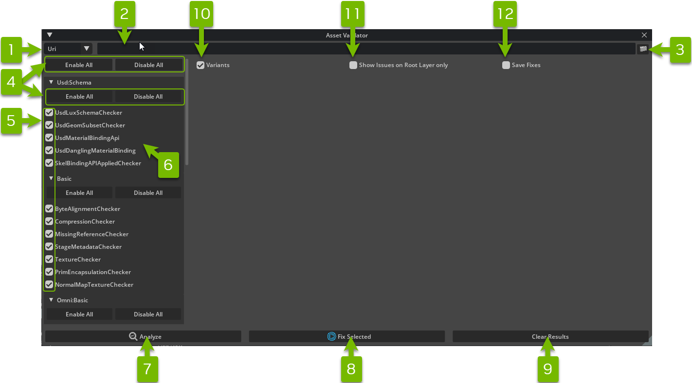 Asset Validator Window