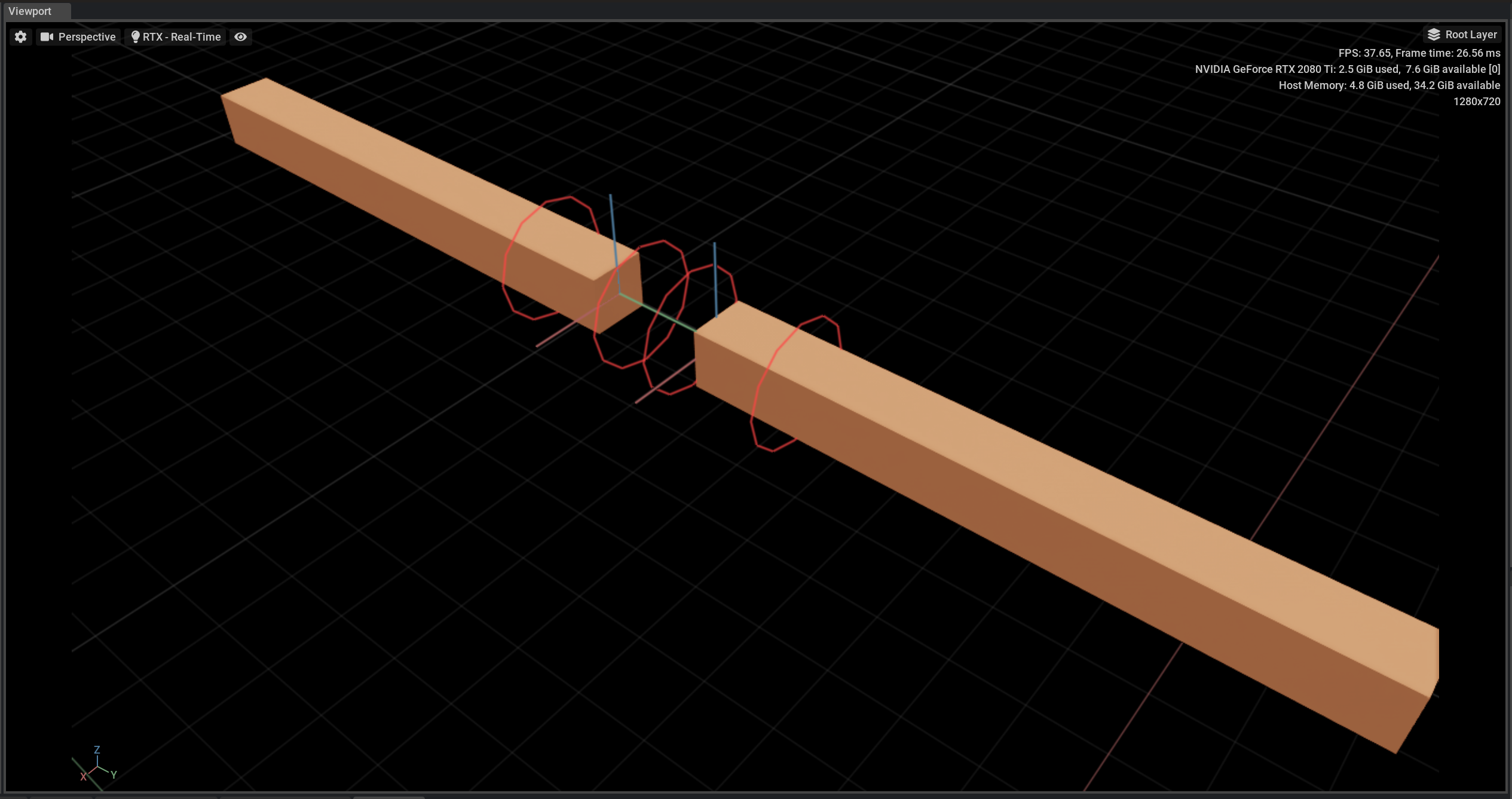 OmniPVD Gizmos Distance Joint