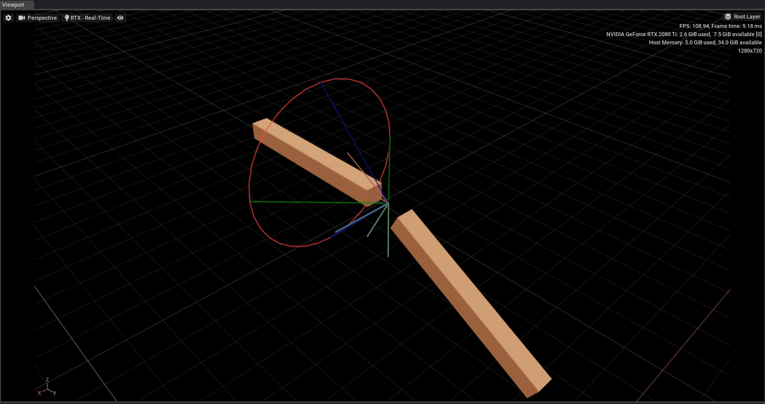 OmniPVD Gizmos Spherical Joint