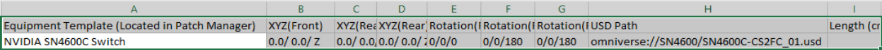 Extension's CSV asset mapping spreadsheet