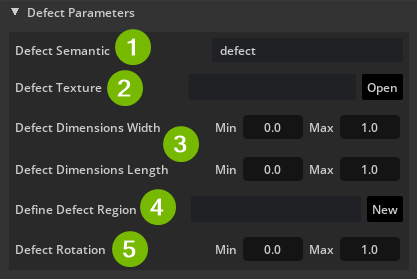 Defect Parameters